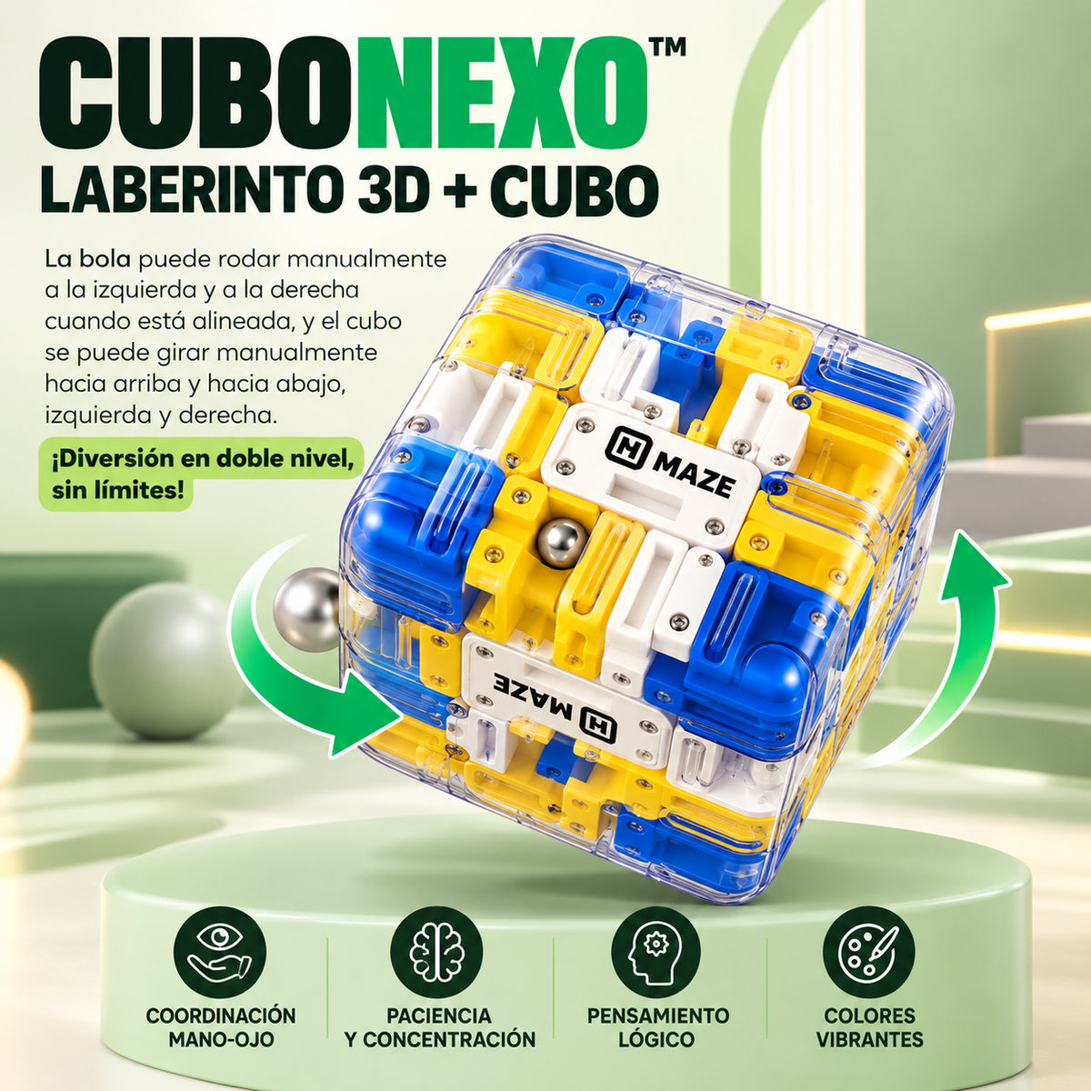 CuboNexo™ — El Desafío 3D que pone tu mente a prueba
