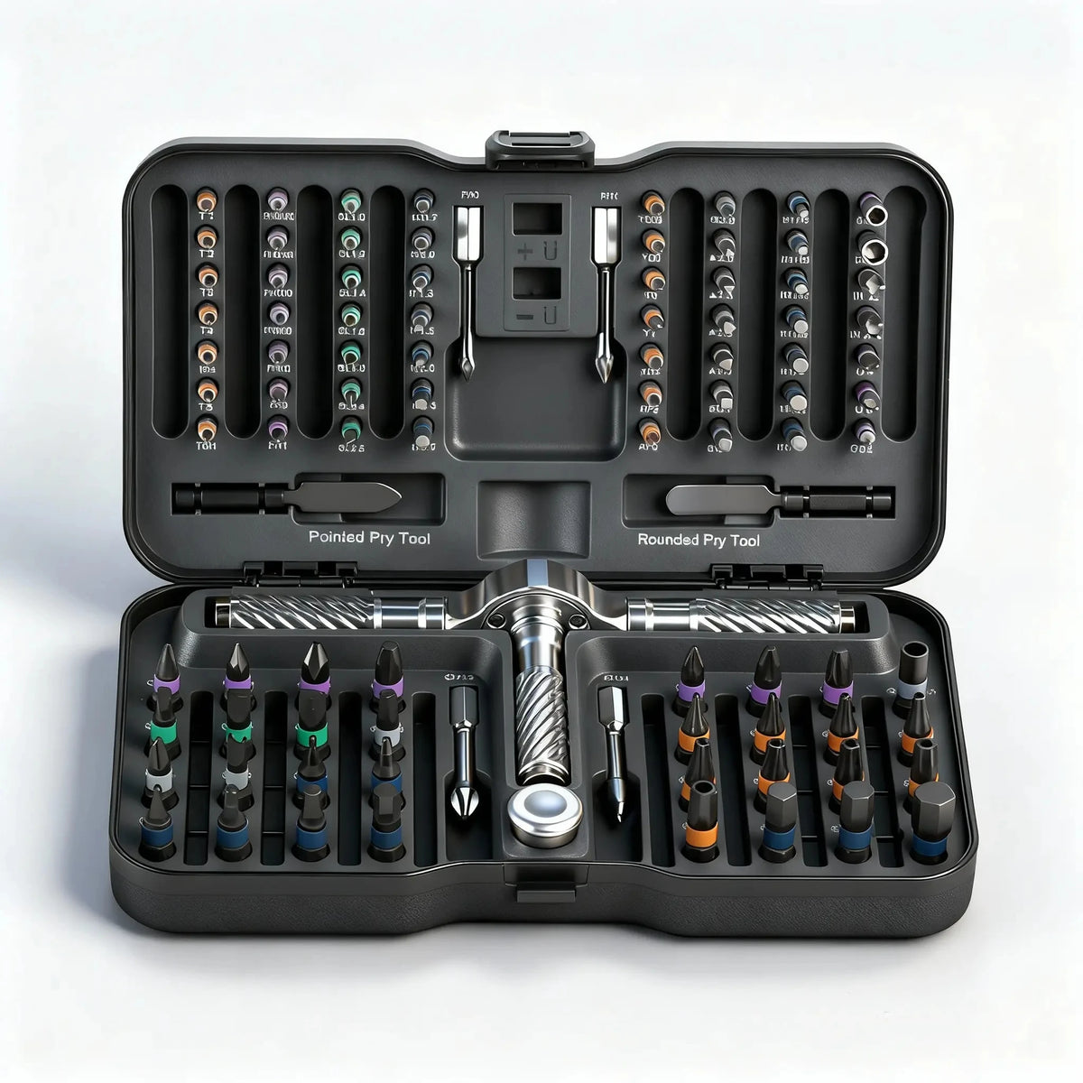 Precision 24/40/66in1 Magnetic Ratchet Screwdriver Set Detachable T-Handle Magneticizer Fix Furniture, Electronics & Glasses